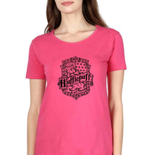 Load image into Gallery viewer, Hufflepuff Harry Potter T-Shirt for Women-Pink-Ektarfa.online
