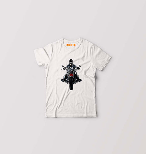 Biker Kids T-Shirt for Boy/Girl-White-Ektarfa.online