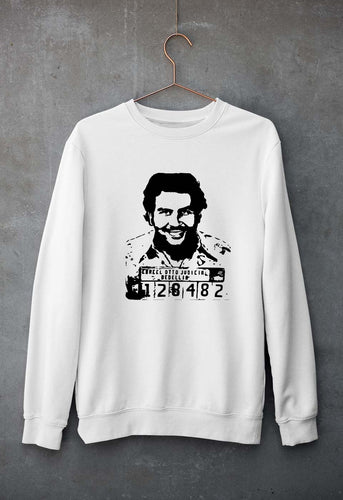 Pablo Escobar Unisex Sweatshirt for Men/Women-White-Ektarfa.online