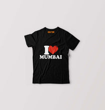 Load image into Gallery viewer, I Love Mumbai Kids T-Shirt for Boy/Girl-Black-Ektarfa.online
