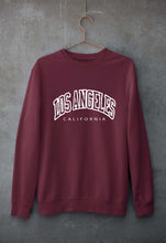 Load image into Gallery viewer, Varsity Los Angeles Unisex Sweatshirt for Men/Women-Maroon-Ektarfa.online
