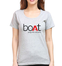Load image into Gallery viewer, Boat T-Shirt for Women-Grey Melange-Ektarfa.online
