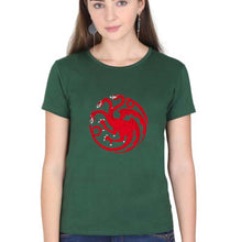 Load image into Gallery viewer, House of the Dragon (GOT) T-Shirt for Women-Dark Green-Ektarfa.online
