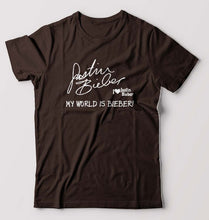 Load image into Gallery viewer, Justin Bieber T-Shirt for Men-Coffee Brown-Ektarfa.online
