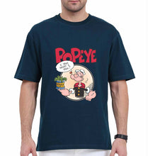 Load image into Gallery viewer, Popeye Oversized T-Shirt for Men-Petrol Blue-Ektarfa.online
