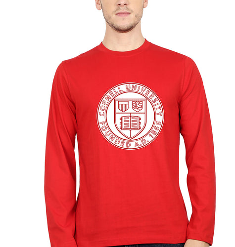 Cornell University Full Sleeves T-Shirt for Men-red-Ektarfa.online