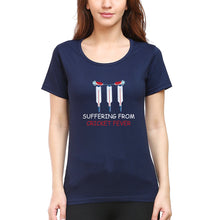 Load image into Gallery viewer, CRICKET Fever T-Shirt for Women-Navy Blue-Ektarfa.online
