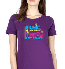 Load image into Gallery viewer, Music T-Shirt for Women-Purple-Ektarfa.online
