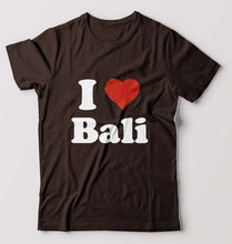 Load image into Gallery viewer, I Love Bali T-Shirt for Men-Coffee Brown-Ektarfa.online
