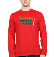Load image into Gallery viewer, WWE Money in the Bank Full Sleeves T-Shirt for Men-Red-Ektarfa.online
