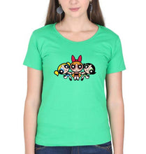 Load image into Gallery viewer, Powerpuff Girls T-Shirt for Women-Flag Green-Ektarfa.online
