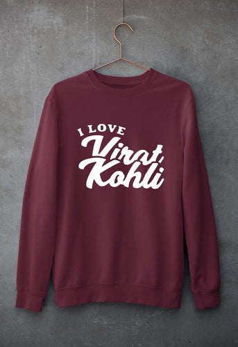 Virat Kohli Unisex Sweatshirt for Men/Women-Maroon-Ektarfa.online