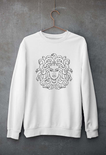 Medusa Unisex Sweatshirt for Men/Women-White-Ektarfa.online