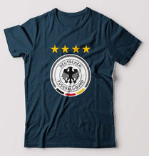 Load image into Gallery viewer, Germany Football T-Shirt for Men-S(38 Inches)-Petrol Blue-Ektarfa.online
