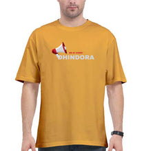 Load image into Gallery viewer, Dhindora(BB ki Vines) Oversized T-Shirt for Men-Golden Yellow-Ektarfa.online
