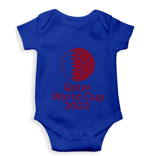 FIFA World Cup Qatar 2022 Kids Romper For Baby Boy/Girl-0-5 Months(18 Inches)-Royal Blue-Ektarfa.online