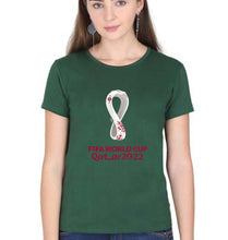 Load image into Gallery viewer, FIFA World Cup Qatar 2022 T-Shirt for Women-Dark Green-Ektarfa.online
