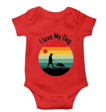 Load image into Gallery viewer, Love Dog Kids Romper For Baby Boy/Girl-0-5 Months(18 Inches)-RED-Ektarfa.online
