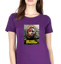 Load image into Gallery viewer, Hip-Hop Evolution T-Shirt for Women-Purple-Ektarfa.online
