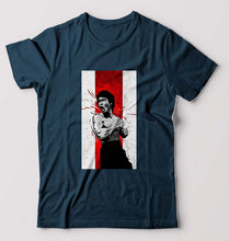 Load image into Gallery viewer, Bruce Lee T-Shirt for Men-Petrol Blue-Ektarfa.online
