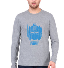 Load image into Gallery viewer, Optimus Prime Full Sleeves T-Shirt for Men-Grey Melange-Ektarfa.online
