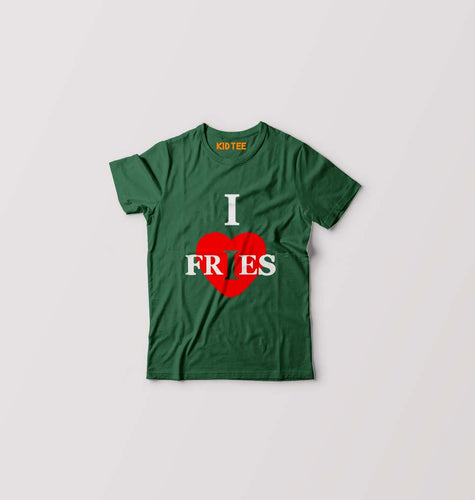 I Love Fridays Kids T-Shirt for Boy/Girl-Dark Green-Ektarfa.online