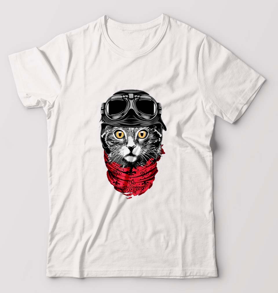 Cat T-Shirt for Men-White-Ektarfa.online