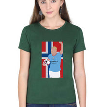 Load image into Gallery viewer, Erling Haaland T-Shirt for Women-Dark Green-Ektarfa.online
