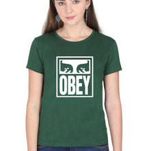 Load image into Gallery viewer, Obey T-Shirt for Women-Dark Green-Ektarfa.online
