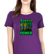 Load image into Gallery viewer, Ninja Turtles TMNT T-Shirt for Women-Purple-Ektarfa.online
