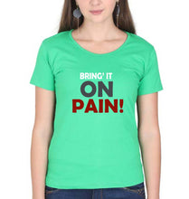 Load image into Gallery viewer, Gym Pain T-Shirt for Women-flag green-Ektarfa.online
