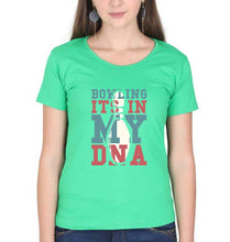 Load image into Gallery viewer, Bowling T-Shirt for Women-Flag Green-Ektarfa.online
