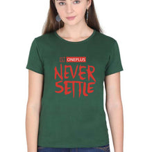 Load image into Gallery viewer, OnePlus T-Shirt for Women-Dark Green-Ektarfa.online
