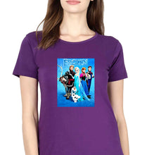 Load image into Gallery viewer, Frozen T-Shirt for Women-Purple-Ektarfa.online
