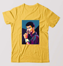Load image into Gallery viewer, Novak Djokovic Tennis T-Shirt for Men-Golden Yellow-Ektarfa.online

