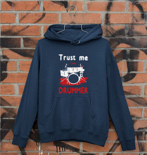 Drummer Unisex Hoodie for Men/Women-Navy Blue-Ektarfa.online