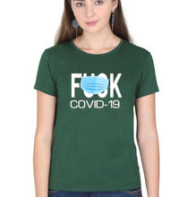 Load image into Gallery viewer, Covid 19 T-Shirt for Women-Dark Green-Ektarfa.online
