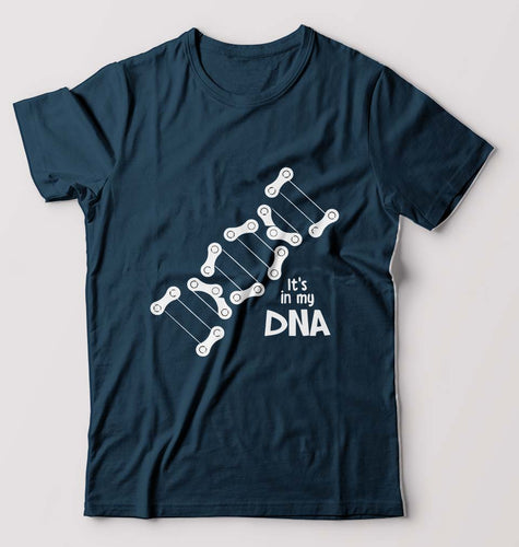 Cycling DNA T-Shirt for Men-Petrol Blue-Ektarfa.online