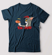 Load image into Gallery viewer, Tom and Jerry T-Shirt for Men-Petrol Blue-Ektarfa.online
