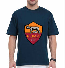 Load image into Gallery viewer, A.S. Roma Oversized T-Shirt for Men-Petrol Blue-Ektarfa.online
