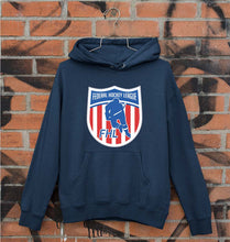Load image into Gallery viewer, Federal Hockey League Unisex Hoodie for Men/Women-Navy Blue-Ektarfa.online
