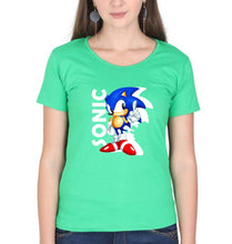 Load image into Gallery viewer, Sonic T-Shirt for Women-flag green-Ektarfa.online
