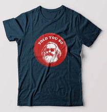 Load image into Gallery viewer, Karl Marx T-Shirt for Men-Petrol Blue-Ektarfa.online

