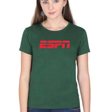 Load image into Gallery viewer, ESPN T-Shirt for Women-Dark Green-Ektarfa.online
