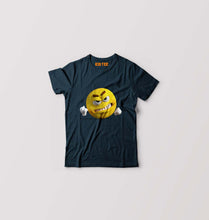 Load image into Gallery viewer, Angry Emoji Kids T-Shirt for Boy/Girl-Petrol Blue-Ektarfa.online
