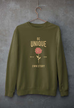 Load image into Gallery viewer, Be Unique Unisex Sweatshirt for Men/Women-Olive Green-Ektarfa.online
