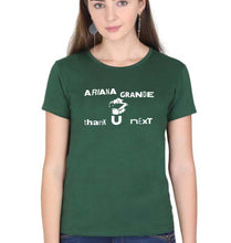 Load image into Gallery viewer, Ariana Grande thank u next T-Shirt for Women-Dark Green-Ektarfa.online
