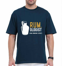 Load image into Gallery viewer, Rum Oversized T-Shirt for Men-Petrol Blue-Ektarfa.online
