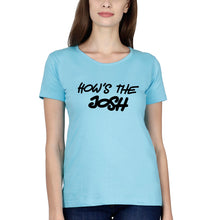 Load image into Gallery viewer, How&#39;s The Josh T-Shirt for Women-Light Blue-Ektarfa.online
