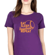 Load image into Gallery viewer, Baseball T-Shirt for Women-Purple-Ektarfa.online
